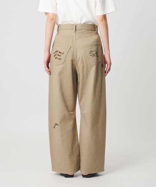 BEAUTY&YOUTH UNITED ARROWS（ビューティーアンドユースユナイテッドアローズ）の「ドローイング エンブロイダリー 5ポケットパンツ（その他パンツ・レディース・ベージュ/ブラック・M/S/XS）」の17枚目の写真