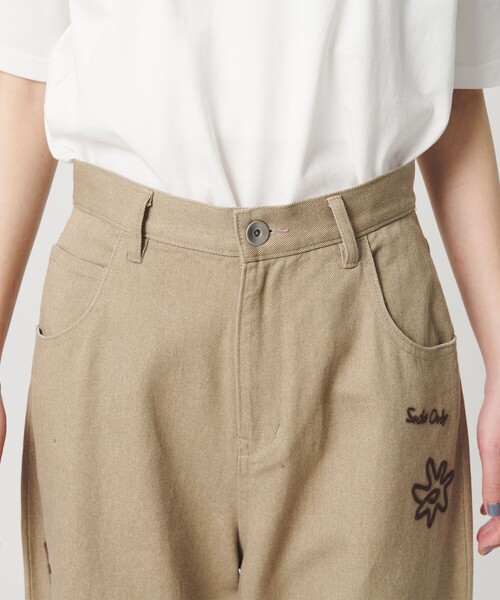 BEAUTY&YOUTH UNITED ARROWS（ビューティーアンドユースユナイテッドアローズ）の「ドローイング エンブロイダリー 5ポケットパンツ（その他パンツ・レディース・ベージュ/ブラック・M/S/XS）」の18枚目の写真
