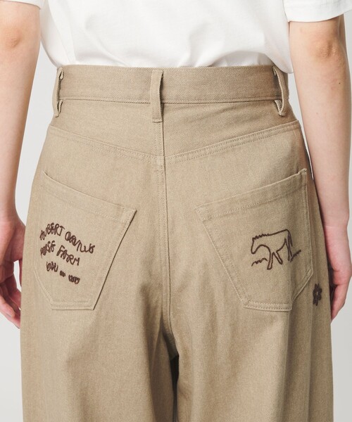 BEAUTY&YOUTH UNITED ARROWS（ビューティーアンドユースユナイテッドアローズ）の「ドローイング エンブロイダリー 5ポケットパンツ（その他パンツ・レディース・ベージュ/ブラック・M/S/XS）」の19枚目の写真