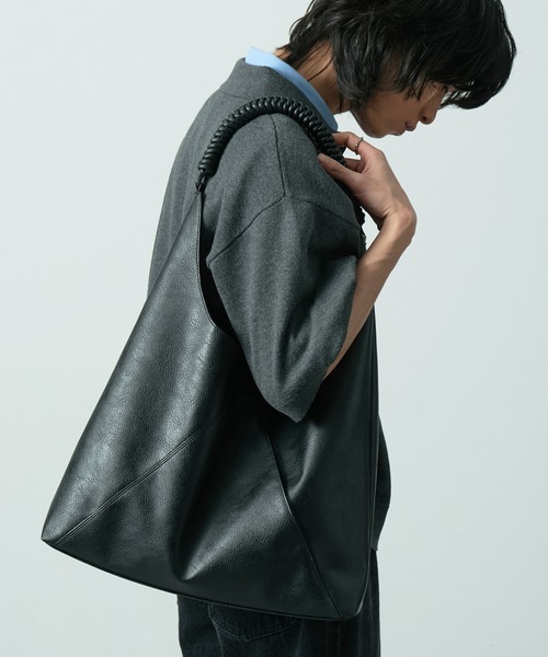 CIYOT(シヨウト)の「【CIYOT】ヴィンテージライク ブレイデッドハンドル トートバッグ(トートバッグ・メンズ・ブラウン/ブラウン系/ブラック・FREE)」の4枚目の写真