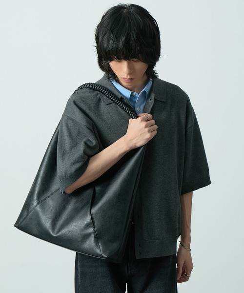 CIYOT(シヨウト)の「【CIYOT】ヴィンテージライク ブレイデッドハンドル トートバッグ(トートバッグ・メンズ・ブラウン/ブラウン系/ブラック・FREE)」の11枚目の写真