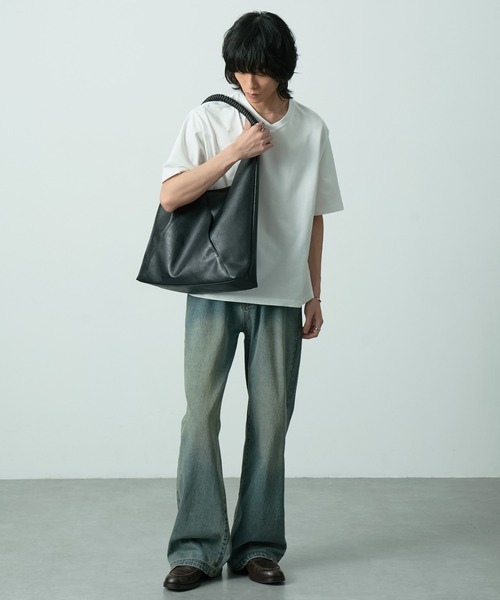 CIYOT(シヨウト)の「【CIYOT】ヴィンテージライク ブレイデッドハンドル トートバッグ(トートバッグ・メンズ・ブラウン/ブラウン系/ブラック・FREE)」の13枚目の写真