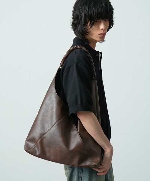 CIYOT(シヨウト)の「【CIYOT】ヴィンテージライク ブレイデッドハンドル トートバッグ(トートバッグ・メンズ・ブラウン/ブラウン系/ブラック・FREE)」の19枚目の写真