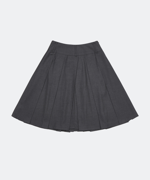 YUJI(ユジ)の「MIDI PLEATED SKIRT GREY(スカート・レディース・グレー・SMALL/MEDIUM/X-SMALL)」の4枚目の写真