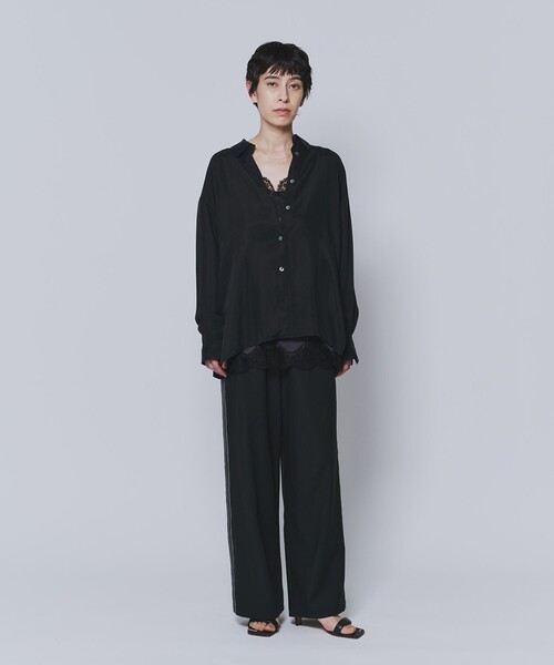 1er Arrondissement(プルミエアロンディスモン)の「サイドラインパンツ(その他パンツ・レディース・ブラック系その他3・38/36)」の4枚目の写真
