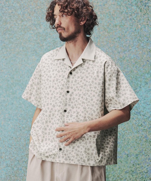 THEOREM(セオレム)の「mhs2631- Leopard×Flower Printed SS Shirt シャツ(TRM26-T048S)(シャツ/ブラウス・メンズ・ベージュ/チャコール/サックスブルー・XL/L/M)」の8枚目の写真