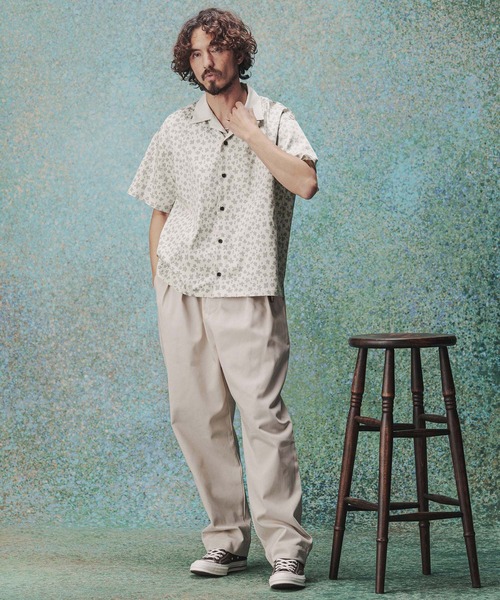 THEOREM(セオレム)の「mhs2631- Leopard×Flower Printed SS Shirt シャツ(TRM26-T048S)(シャツ/ブラウス・メンズ・ベージュ/チャコール/サックスブルー・XL/L/M)」の10枚目の写真