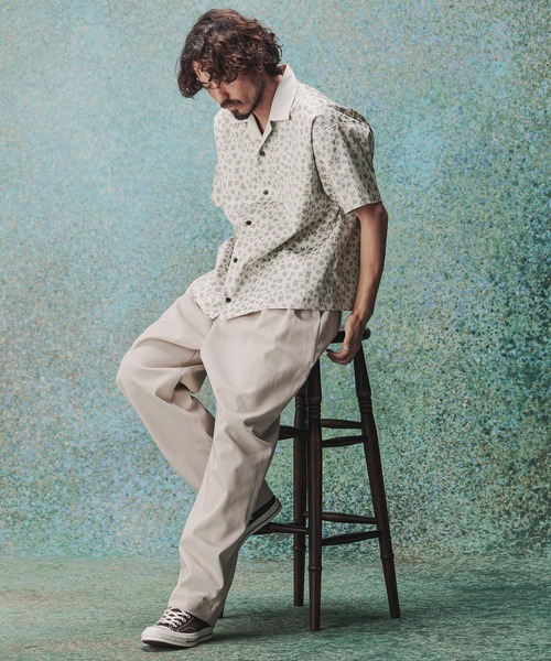 THEOREM(セオレム)の「mhs2631- Leopard×Flower Printed SS Shirt シャツ(TRM26-T048S)(シャツ/ブラウス・メンズ・ベージュ/チャコール/サックスブルー・XL/L/M)」の11枚目の写真