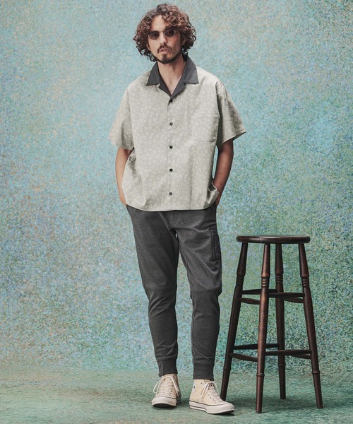 THEOREM(セオレム)の「mhs2631- Leopard×Flower Printed SS Shirt シャツ(TRM26-T048S)(シャツ/ブラウス・メンズ・ベージュ/チャコール/サックスブルー・XL/L/M)」の15枚目の写真