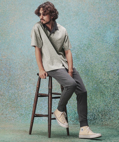 THEOREM(セオレム)の「mhs2631- Leopard×Flower Printed SS Shirt シャツ(TRM26-T048S)(シャツ/ブラウス・メンズ・ベージュ/チャコール/サックスブルー・XL/L/M)」の16枚目の写真