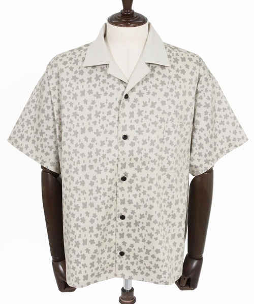 THEOREM(セオレム)の「mhs2631- Leopard×Flower Printed SS Shirt シャツ(TRM26-T048S)(シャツ/ブラウス・メンズ・ベージュ/チャコール/サックスブルー・XL/L/M)」の19枚目の写真
