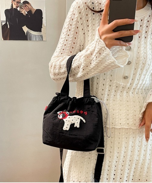 FREE STYLISTS（フリー スタイリスト）の「Y2K ミニサコッシュ ショルダーバッグ（ショルダーバッグ・レディース・ブラック系その他/グレー/ブラック/ライトブルー/ワイン/ベージュ/ネイビー/イエロー・FREE）」の13枚目の写真