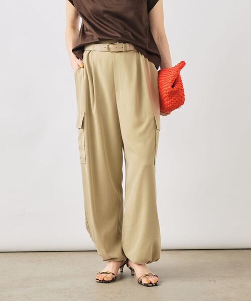NOLLEY’S(ノーリーズ)の「《セットアップ対応》ウォッシャブルサンドウォッシュカーゴパンツ(カーゴパンツ・レディース・ベージュ/チャコールグレー・38/36)」の20枚目の写真