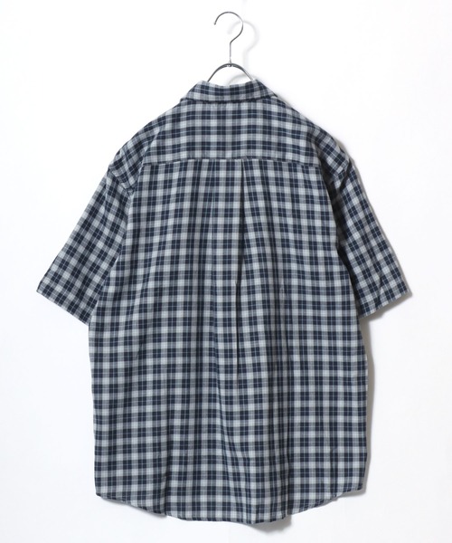 LYLE&SCOTT(ライルアンドスコット)の「2026SS Lyle&Scott/ライルアンドスコット レーヨン混 チェック ボタンダウン半袖シャツ(シャツ/ブラウス・メンズ・グリーン/ブルー/ベージュ/ネイビー・M/L/LL)」の10枚目の写真