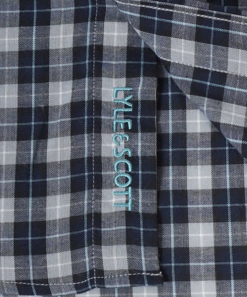 LYLE&SCOTT(ライルアンドスコット)の「2026SS Lyle&Scott/ライルアンドスコット レーヨン混 チェック ボタンダウン半袖シャツ(シャツ/ブラウス・メンズ・グリーン/ブルー/ベージュ/ネイビー・M/L/LL)」の20枚目の写真