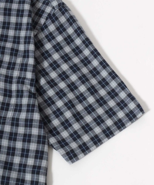 LYLE&SCOTT(ライルアンドスコット)の「2026SS Lyle&Scott/ライルアンドスコット レーヨン混 チェック ボタンダウン半袖シャツ(シャツ/ブラウス・メンズ・グリーン/ブルー/ベージュ/ネイビー・M/L/LL)」の22枚目の写真