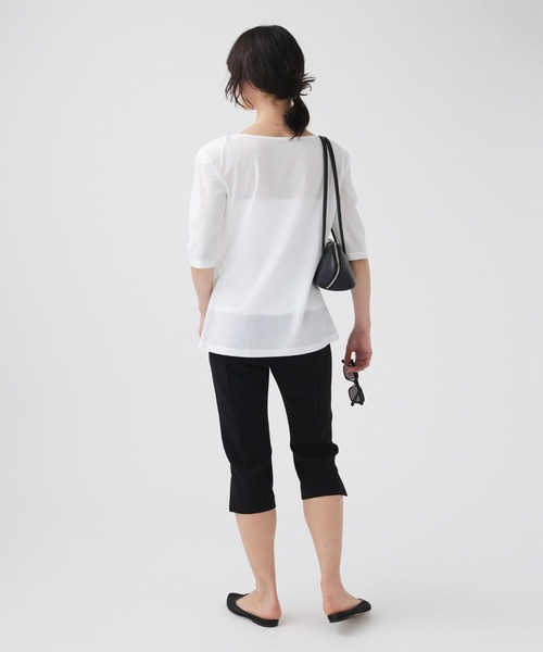 BABYLONE(バビロン)の「フライスパワショルTEE(Tシャツ/カットソー・レディース・ブラウン/ホワイト/ブラック・フリー)」の16枚目の写真