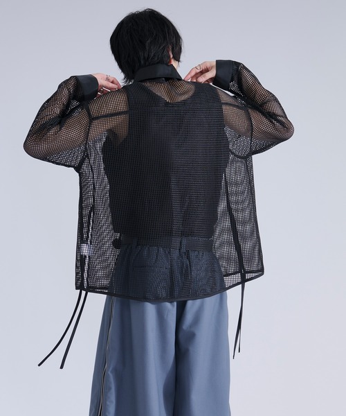Ellno Loset(エルノロゼット)の「メッシュレースコードシャツ(シャツ/ブラウス・メンズ・ブラック/オフホワイト・MEDIUM/LARGE/SMALL)」の17枚目の写真