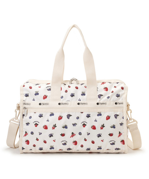 LeSportsac（レスポートサック）の「DELUXE MED WEEKENDER ベリーメロウ（ボストンバッグ・レディース・ホワイト・FREE）」の5枚目の写真