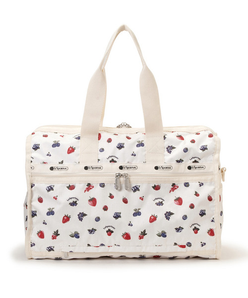 LeSportsac（レスポートサック）の「DELUXE MED WEEKENDER ベリーメロウ（ボストンバッグ・レディース・ホワイト・FREE）」の7枚目の写真