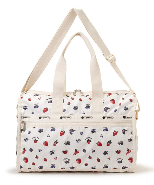 LeSportsac（レスポートサック）の「DELUXE MED WEEKENDER ベリーメロウ（ボストンバッグ・レディース・ホワイト・FREE）」の8枚目の写真