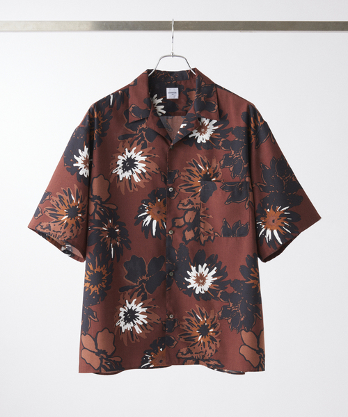 EDIFICE(エディフィス)の「Spun-Lone Flower OP SH(シャツ/ブラウス・メンズ・ブラウン/ブラック・LARGE/MEDIUM)」の2枚目の写真