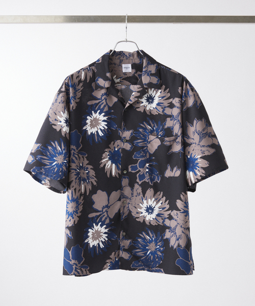 EDIFICE(エディフィス)の「Spun-Lone Flower OP SH(シャツ/ブラウス・メンズ・ブラウン/ブラック・LARGE/MEDIUM)」の1枚目の写真