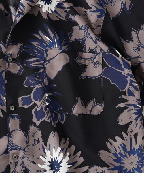 EDIFICE(エディフィス)の「Spun-Lone Flower OP SH(シャツ/ブラウス・メンズ・ブラウン/ブラック・LARGE/MEDIUM)」の7枚目の写真
