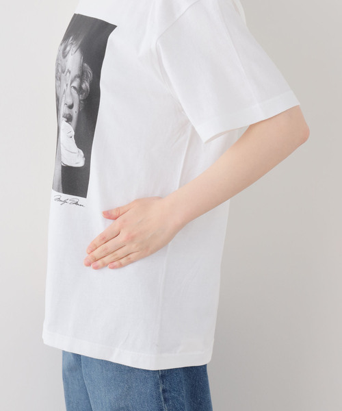 OUTDOOR PRODUCTS（アウトドアプロダクツ）の「GRS MarilynMonroe Tshirts（Tシャツ/カットソー・レディース・ホワイト・FREE）」の5枚目の写真