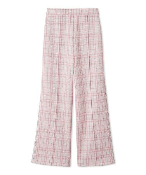CELFORD(セルフォード)の「【UVカット】カットツイードロングパンツ(その他パンツ・レディース・マルチ/ピンク/オフホワイト・F)」の4枚目の写真