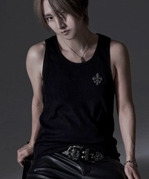 RUDOL（ルドル）の「『RUDOL/ルドル』ラインストーンテレコタンクトップ（タンクトップ）」