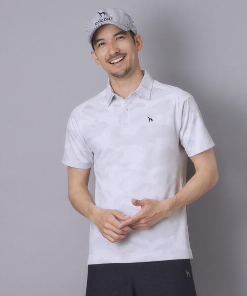 adabat(アダバット)の「【ADABAT NAVY】吸水速乾/UVカット リンクスジャガード半袖ポロシャツ(ポロシャツ・メンズ・チャコール/ライトグレー系3・48/46/52/50)」の5枚目の写真