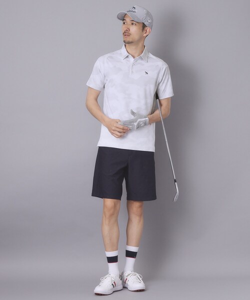 adabat(アダバット)の「【ADABAT NAVY】吸水速乾/UVカット リンクスジャガード半袖ポロシャツ(ポロシャツ・メンズ・チャコール/ライトグレー系3・48/46/52/50)」の8枚目の写真