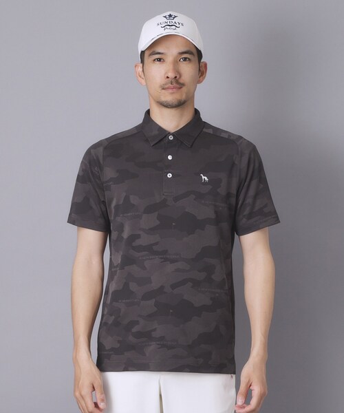 adabat(アダバット)の「【ADABAT NAVY】吸水速乾/UVカット リンクスジャガード半袖ポロシャツ(ポロシャツ・メンズ・チャコール/ライトグレー系3・48/46/52/50)」の18枚目の写真