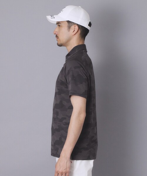 adabat(アダバット)の「【ADABAT NAVY】吸水速乾/UVカット リンクスジャガード半袖ポロシャツ(ポロシャツ・メンズ・チャコール/ライトグレー系3・48/46/52/50)」の20枚目の写真