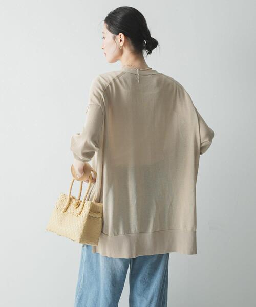 URBAN RESEARCH（アーバンリサーチ）の「UVカット加工ガウンカーディガン（カーディガン/ボレロ・レディース・ブラック/ベージュ・FREE）」の16枚目の写真