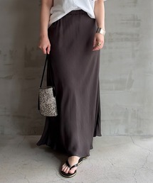 CUPRO MAXI FLARE SKIRT