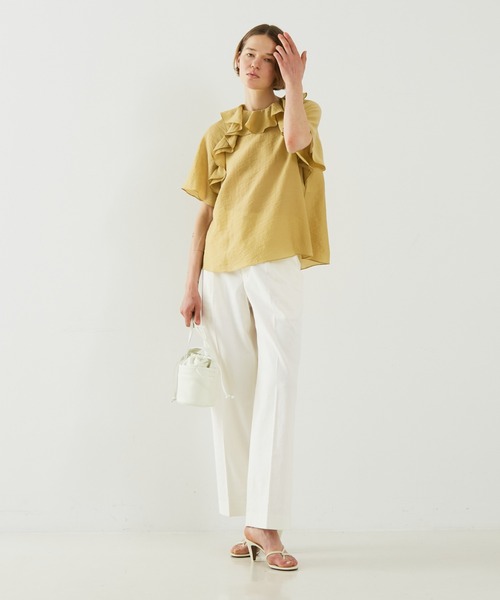 DESIGNWORKS(デザインワークス)の「ラッフルブラウス(シャツ/ブラウス・レディース・イエロー・38)」の17枚目の写真