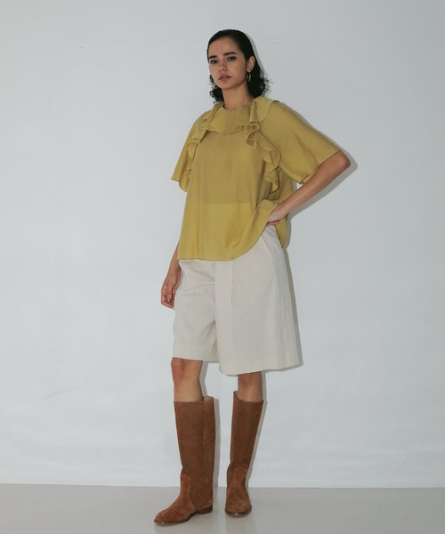 DESIGNWORKS(デザインワークス)の「ラッフルブラウス(シャツ/ブラウス・レディース・イエロー・38)」の20枚目の写真