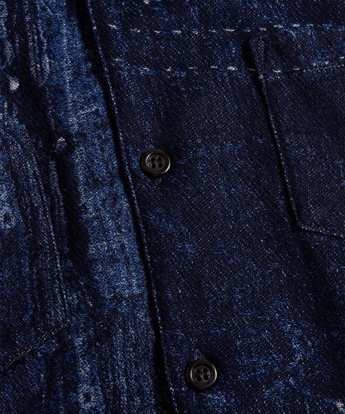 FDMTL（ファンダメンタル）の「【FDMTL】BORO S/S SHIRT RINSE（シャツ/ブラウス・メンズ・インディゴブルー・3/4）」の5枚目の写真