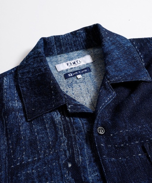 FDMTL（ファンダメンタル）の「【FDMTL】BORO S/S SHIRT RINSE（シャツ/ブラウス・メンズ・インディゴブルー・3/4）」の4枚目の写真