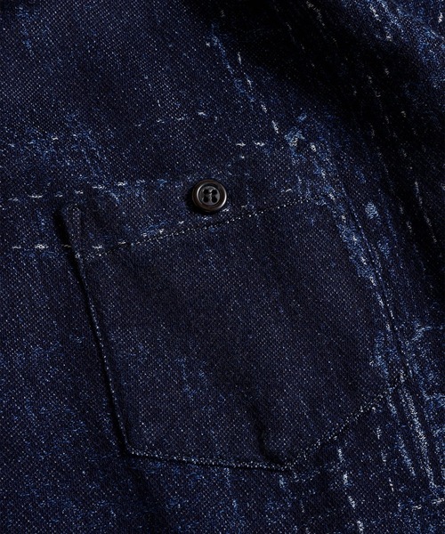FDMTL（ファンダメンタル）の「【FDMTL】BORO S/S SHIRT RINSE（シャツ/ブラウス・メンズ・インディゴブルー・3/4）」の6枚目の写真