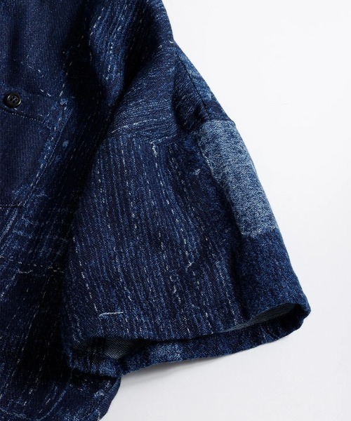 FDMTL（ファンダメンタル）の「【FDMTL】BORO S/S SHIRT RINSE（シャツ/ブラウス・メンズ・インディゴブルー・3/4）」の8枚目の写真