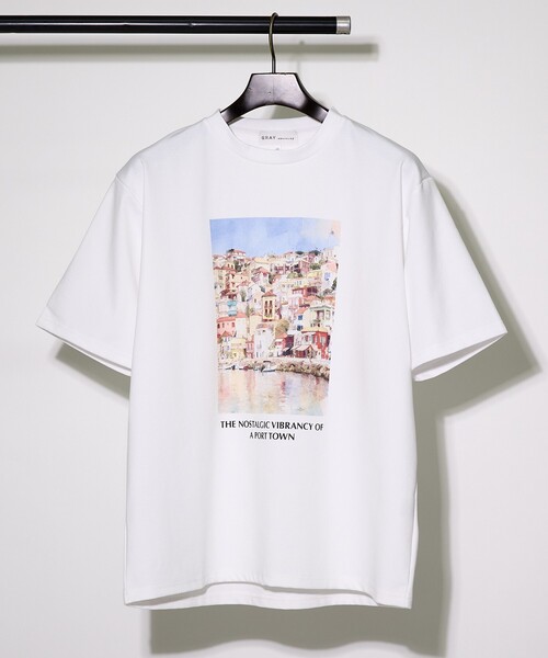 ABAHOUSE GRAY（アバハウスグレイ）の「【WATERCOLOR PAINTING】 グラフィックTシャツ（Tシャツ/カットソー・メンズ・その他2/その他1・48/46）」の2枚目の写真