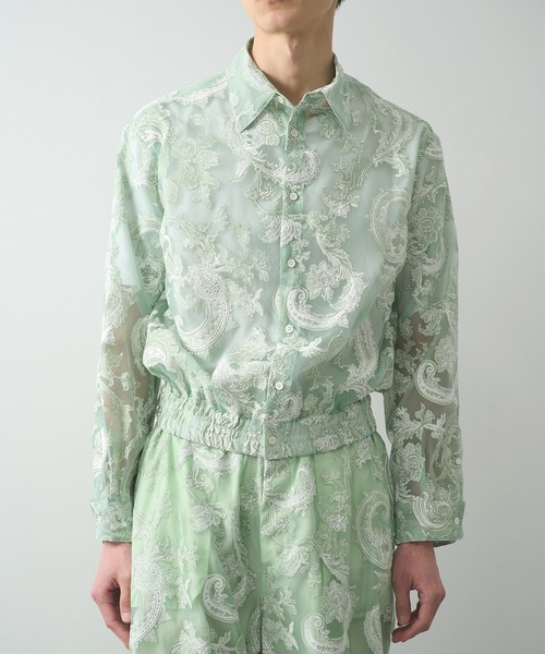 TAAKK(ターク)の「【TAAKK】Regular Shirt(シャツ/ブラウス・メンズ・ブラック/グリーン/ホワイト・3/2)」の1枚目の写真
