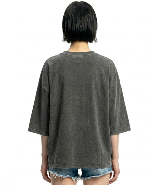 REBRENNER（リブレンナー）の「DTFロンニーピグメント半袖Tシャツチャコール（Tシャツ/カットソー・レディース・その他・MEDIUM/LARGE/X-LARGE/2XL）」の3枚目の写真