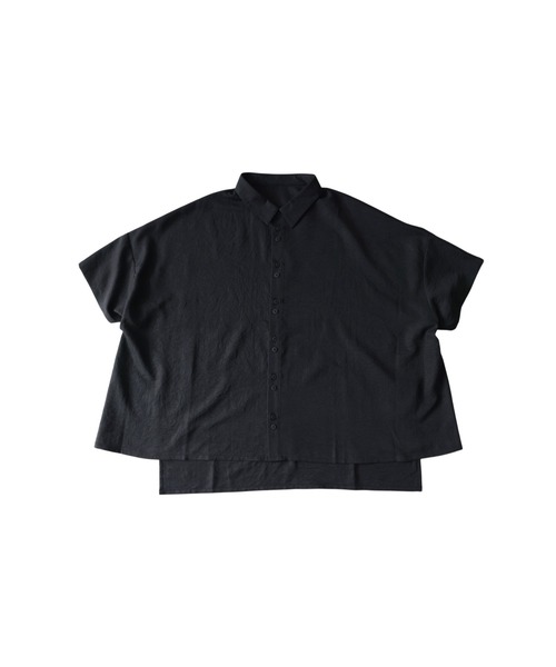 antiqua(アンティカ)の「前後差 ドルマン シャツ(シャツ/ブラウス・レディース・ブラック/ネイビー/ホワイト系その他/レッド・P/R)」の22枚目の写真