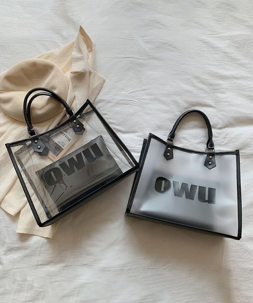 Miniministore(ミニミニストア)の「ロゴクリアバッグ PVCトートバッグ透明(トートバッグ・レディース・ホワイト/クリア/ブラック・FREE)」の21枚目の写真