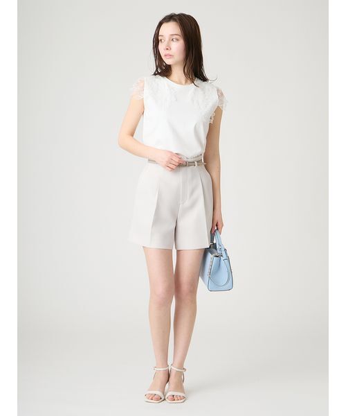 CELFORD(セルフォード)の「【接触冷感】レースショルダーカットソー(Tシャツ/カットソー・レディース・ライトピンク/オフホワイト/グレー・F)」の12枚目の写真