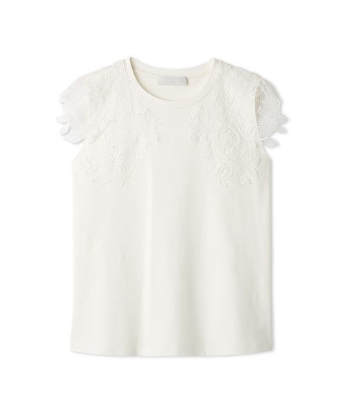 CELFORD(セルフォード)の「【接触冷感】レースショルダーカットソー(Tシャツ/カットソー・レディース・ライトピンク/オフホワイト/グレー・F)」の13枚目の写真